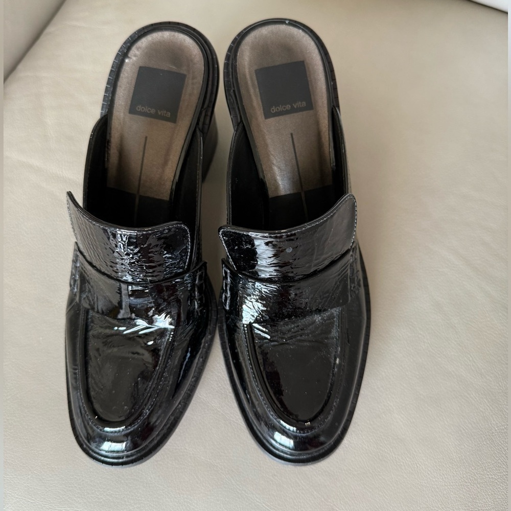 Dolce Vita Women's Mali Heeled Loafer Mule sz 8